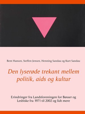 cover image of Den lyserøde trekant mellem politik, aids og kultur